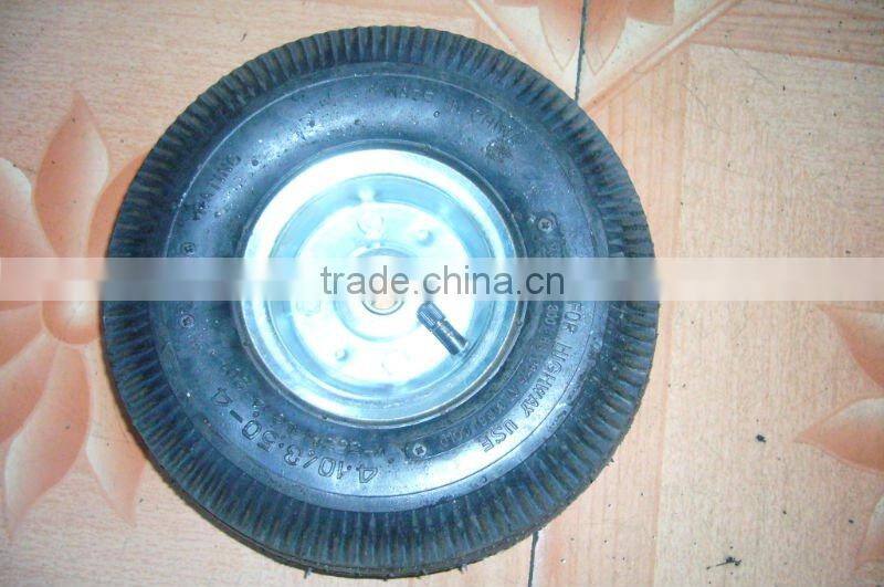 3.00-8 wheel / 3.00-8 rubber wheel with red rim and 13x3 wheel