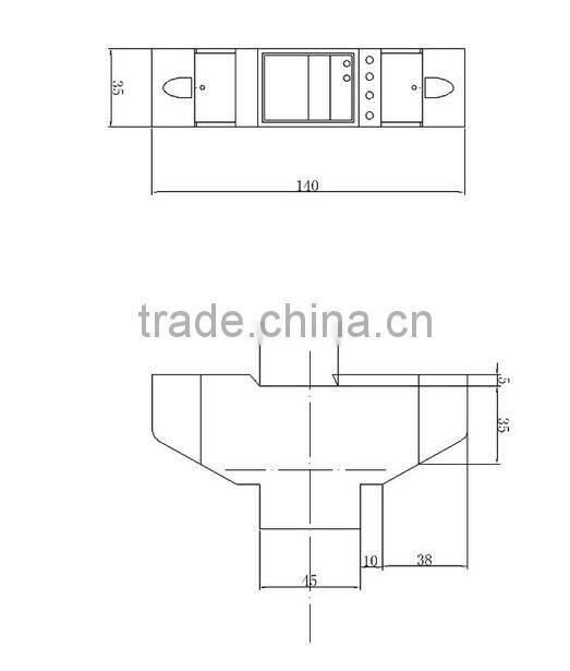 Small size single phase 50A kwh LCD din rail energy meter DDS149