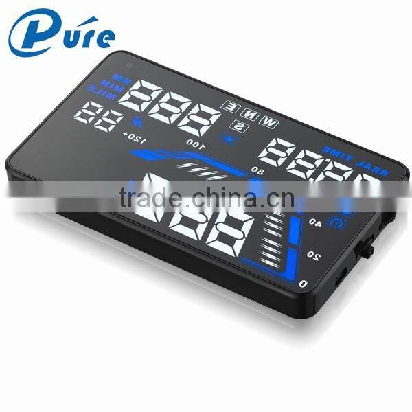 5.5 Inch Car Hud Head Up Display Speed Display with GPS Clock Display