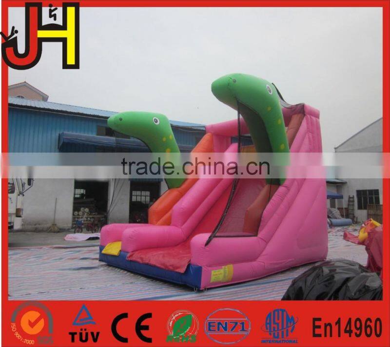 New design cheap price dinosaur inflatable slide for sale