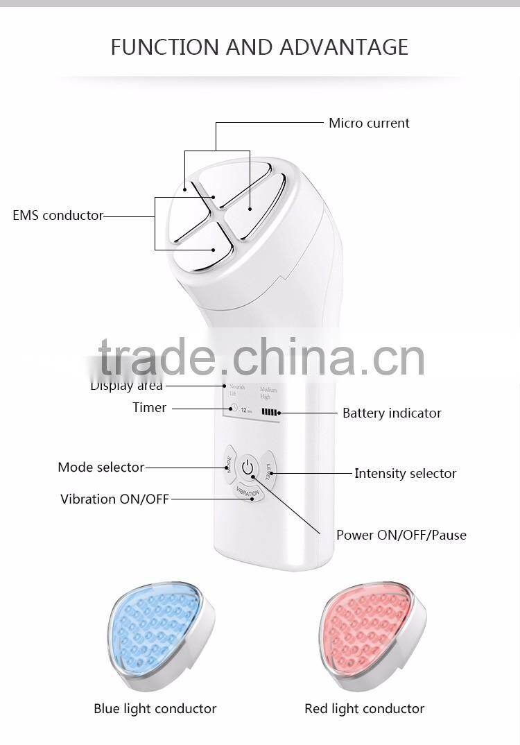 Red/blue led therapy oem skin care beauty equipment machines