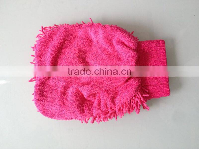 microfiber chenille mitt glove
