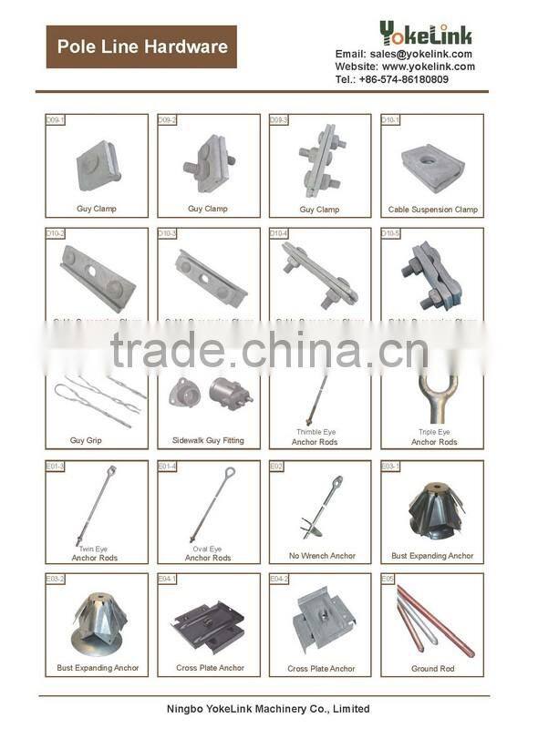 Hot dip galvanized Crossarm Pin/Spindle for insulator
