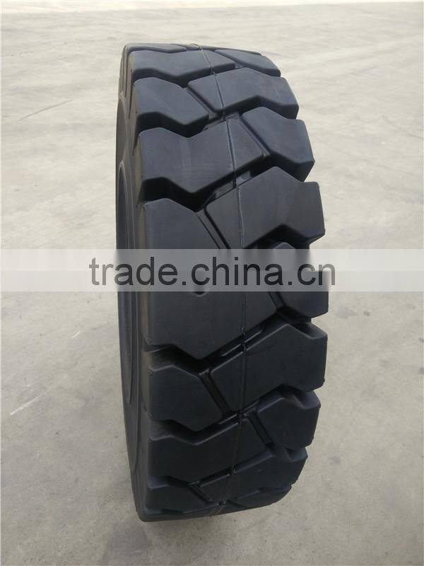 tractor trailer solid tyre 4.00-8 for towing tractor in airport or seaport