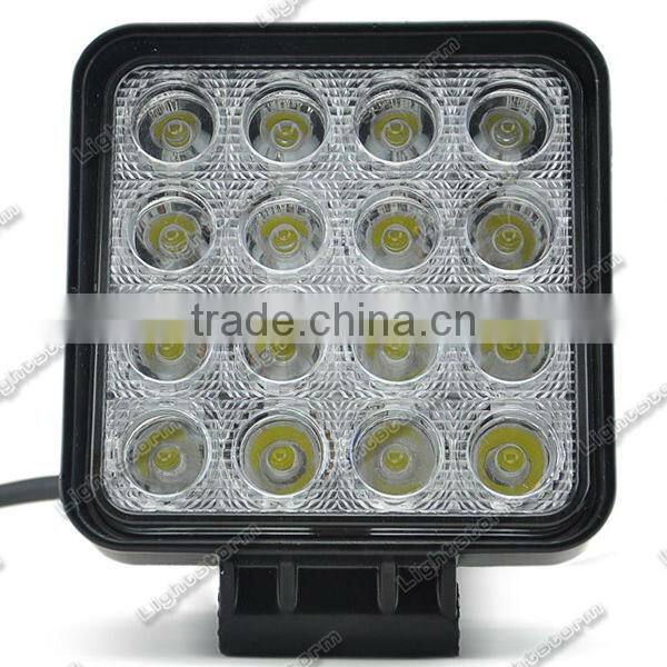 Super Bright 48W LED Work Light for mining truck ATV UTV epistar 3w led tracktor working light 12v