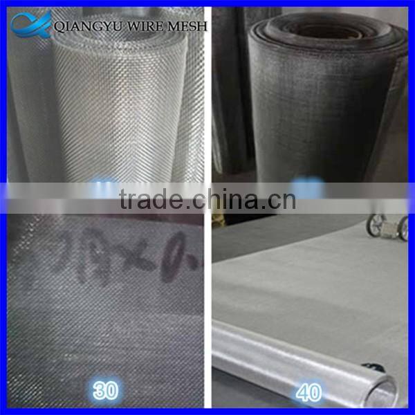 304 60 micron stainless steel wire mesh/ ultra fine stainless steel wire mesh