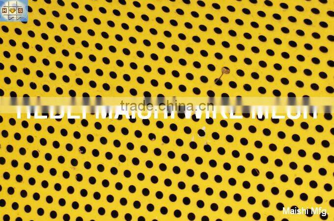 Yellow epoxy resin coatings Aluminium plate Punched Metal Screens