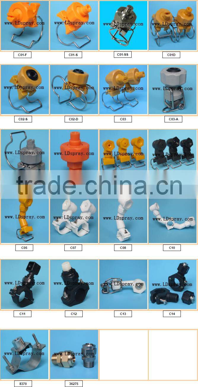 1/8",1/4",3/8",1/2"-2" Stainless steel SS adjustable water spray jet nozzle