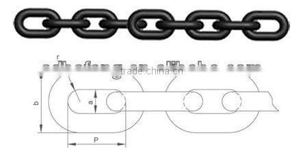 High strength coal mining round link chain for scraper conveyor