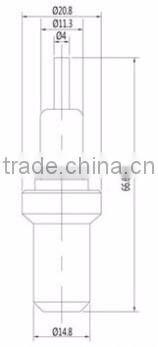 Wax thermostatic sensor element EN1111 TU-CGQ-020