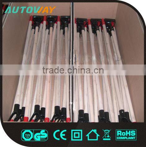 blue long handle,double handle snow shovel