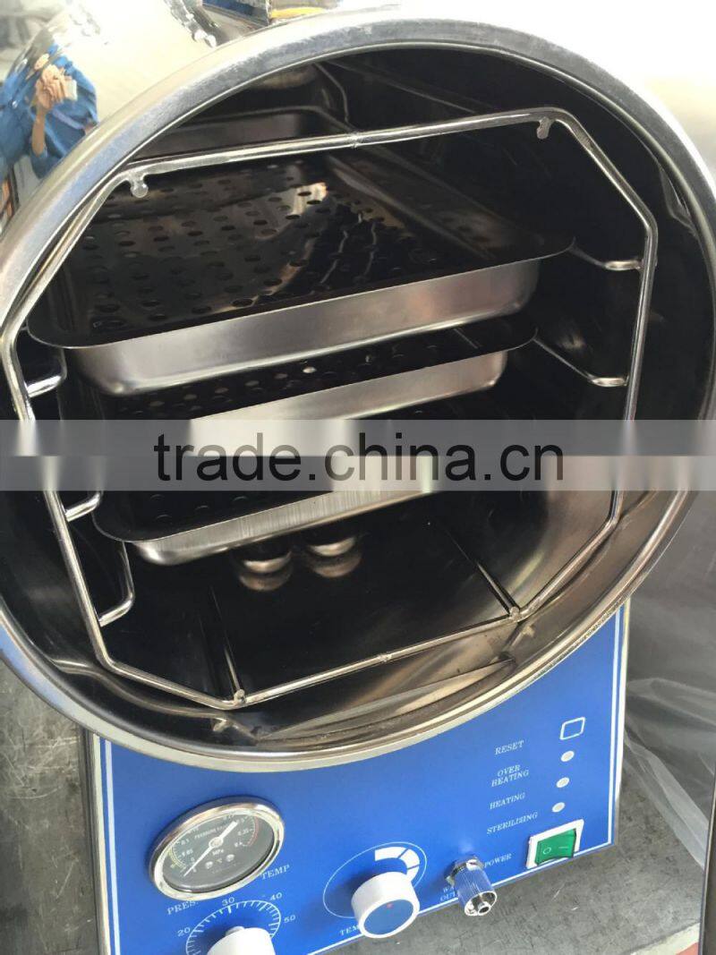 24L capacity Table Top Autoclave Steam Sterilizer