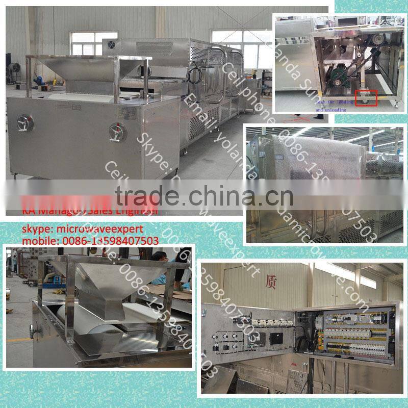 Belt type of spice microwave fumigation machine/sterilizing machine