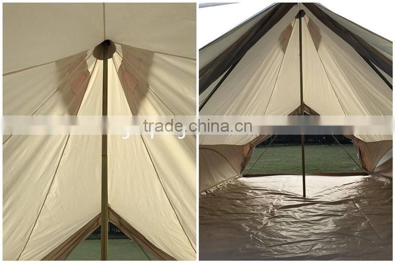 Outdoor Heavy Duty 4m Bell Tent Camping Bell Tent with Two Doors