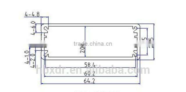 Instrument Enclosures ,silver anodizing aluminum box/enclosure for electronic aluminium box for electronic