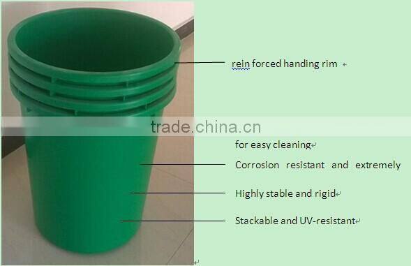 Thermoplastic FRP Round Trash Bin