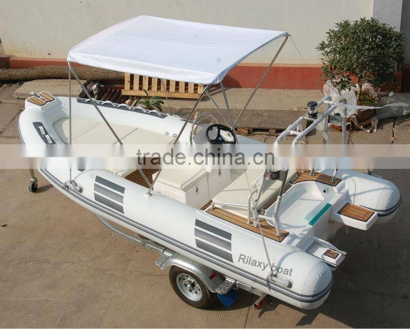 Rigid Inflatable Fiberglass Rowing Boat for Sale