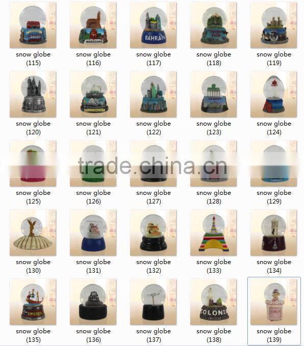 Christmas Tree Gift Box Snow Globe,Diameter 65mm 80mm 100mm 120mm Glass Snow Globe