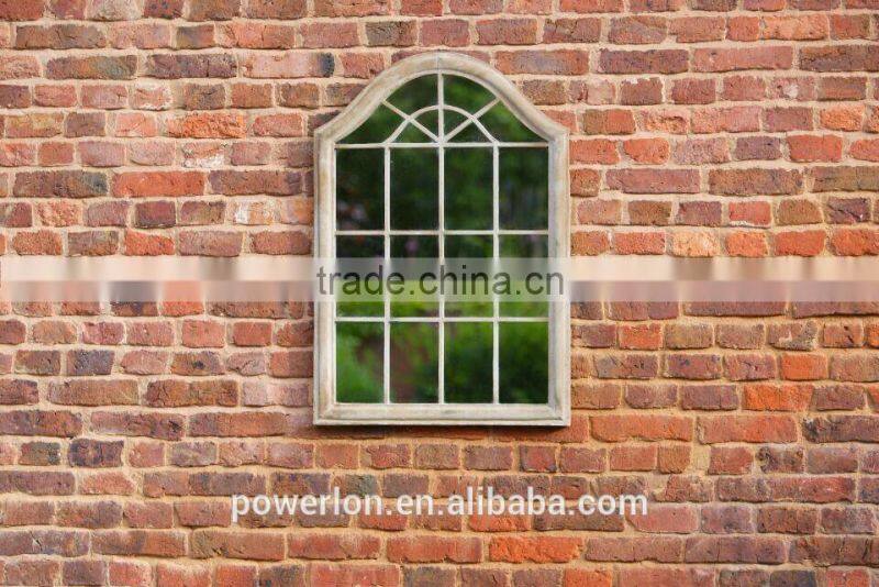Wrought Iron Rustic Arch Garden Window Mirror