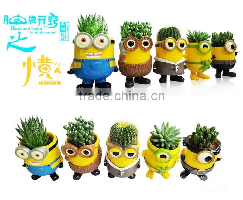 Creative various types ceramic flower pots with hole for home decoration