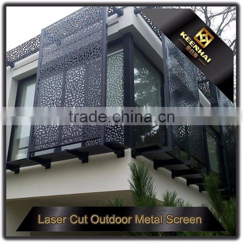 Color Powder Coated Aluminum Decorative Villa Fence Panels Garden
