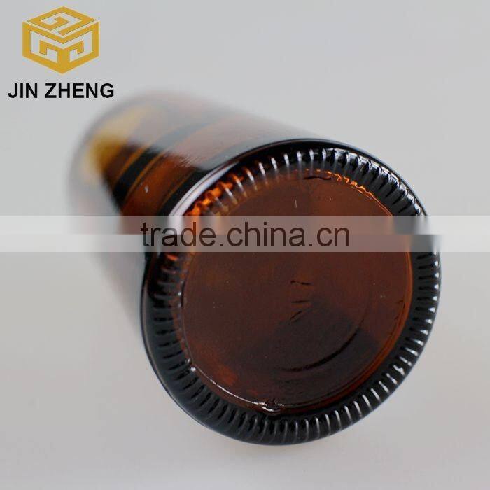 100ml amber glass essential oil bottle with screw lid China supplier