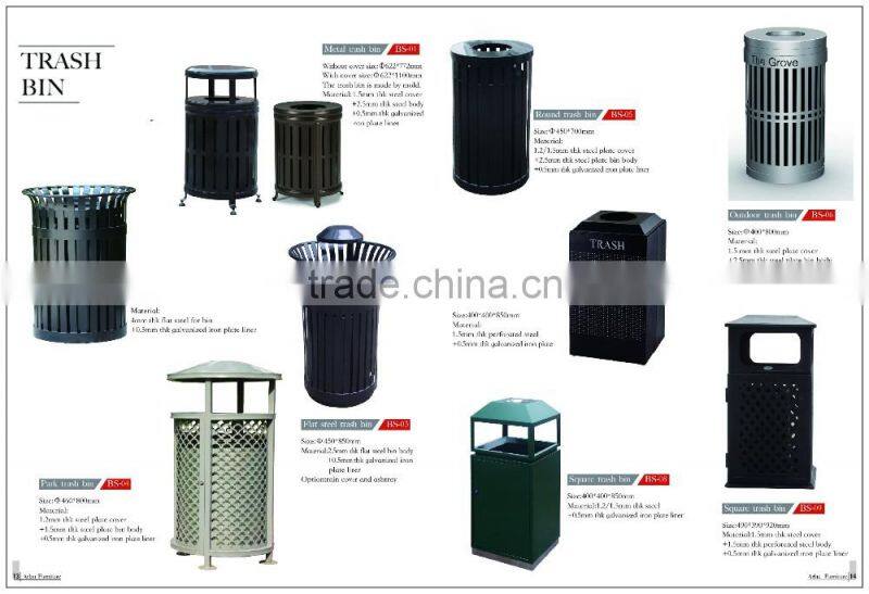 Arlau Outdoor Ashtray Bin,Recycled Garbage Trash Bin,Street Garbage Bin/Waster Bin