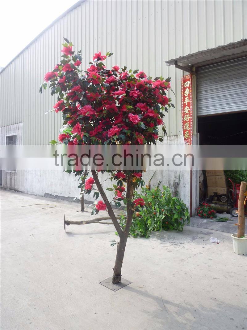 indoor artificial decoration 2-5 m H fake flower potted bonsai plant LGH15-06