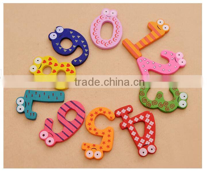 digital wooden educational fridge magnets for home decor