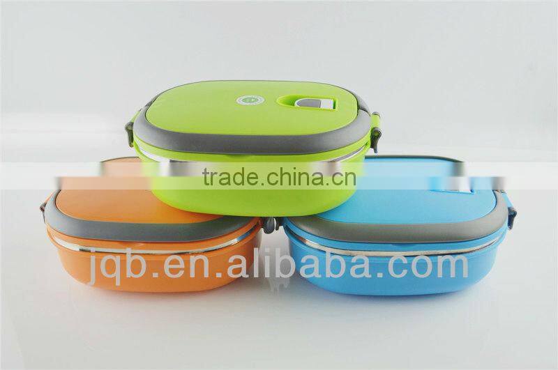 stainless steel double wall keep warm square lunch box