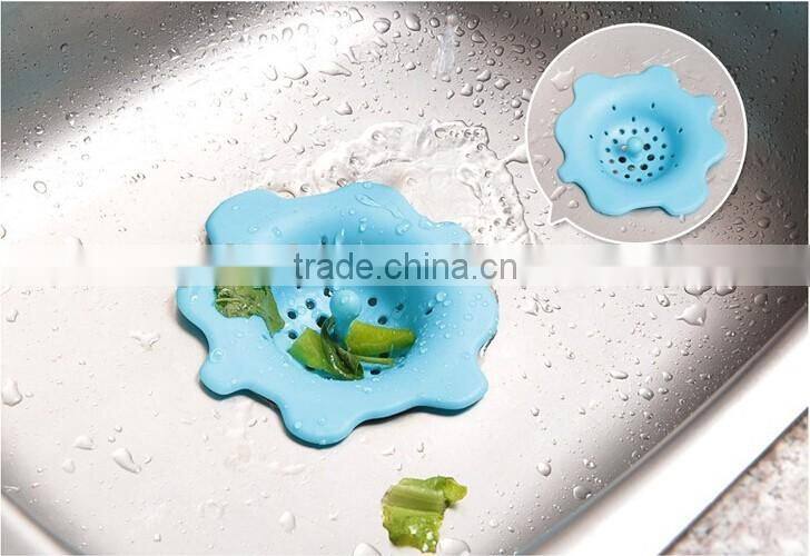 Flower design kitchen/bathroom sink strainer