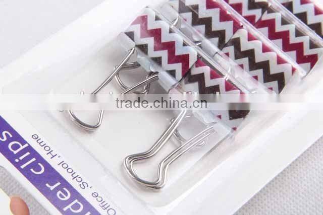 8pc colorful metal binder clips/ paper clip