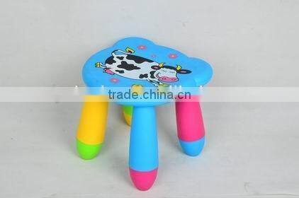 detachable lovely carton shape plastic kids stool