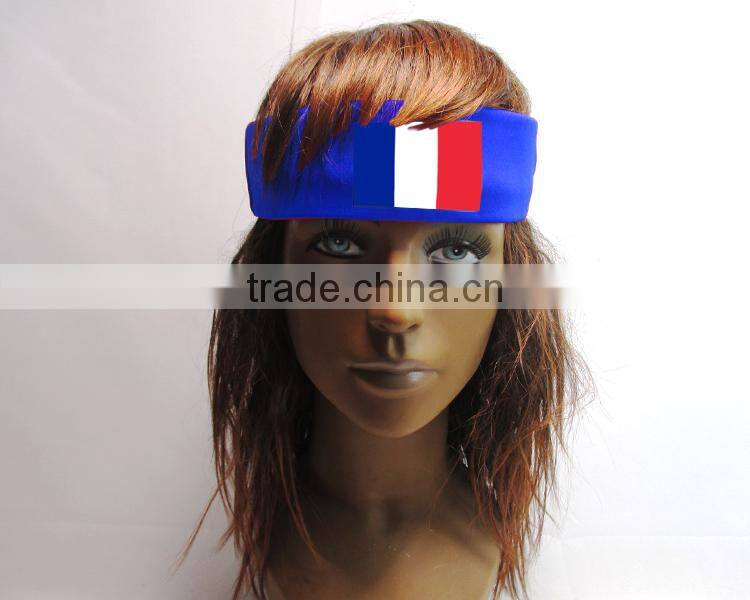 Small MOQ Promotional Wholesale Custom Cotton Elastic HeadBand&Sport Head Band&Sports Cotton Headband