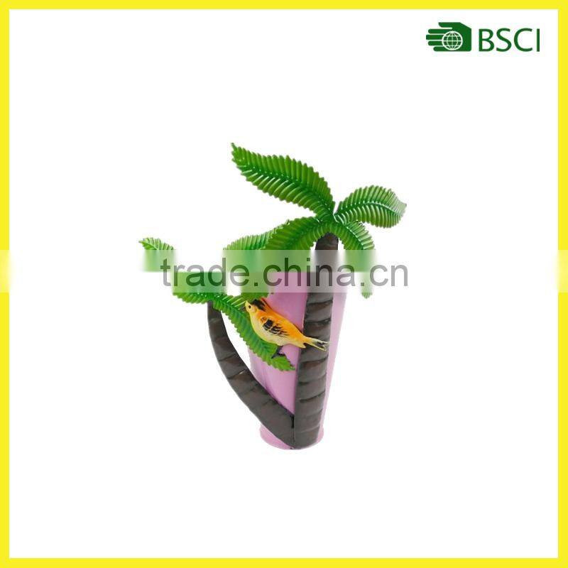 Hot selling iron vase flower with metal material for competitive price