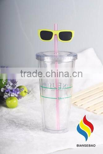 Hot sale double wall plastic acrylic tumbler 24oz