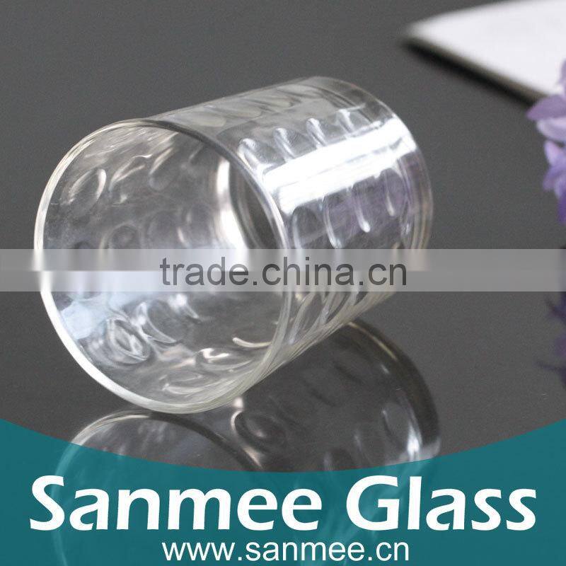 Internal Embossed New Fashion Style Glass Tumbler Drinking Glass Tumbler