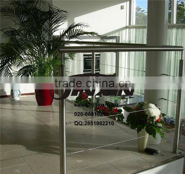 JINXIN stainless steel balcony railing /balcony wire handrail railing system /cable railing