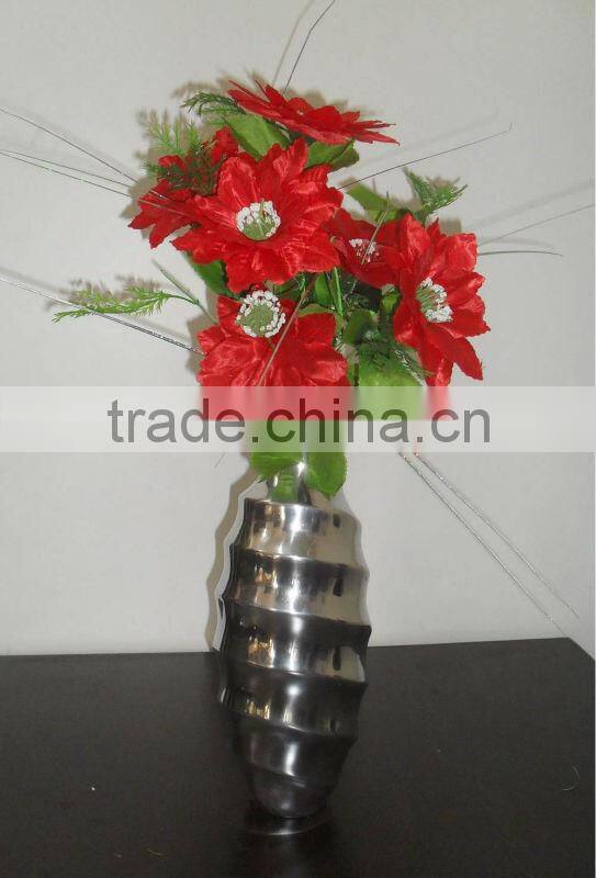 Interior Decoration Aluminium Flower Vases