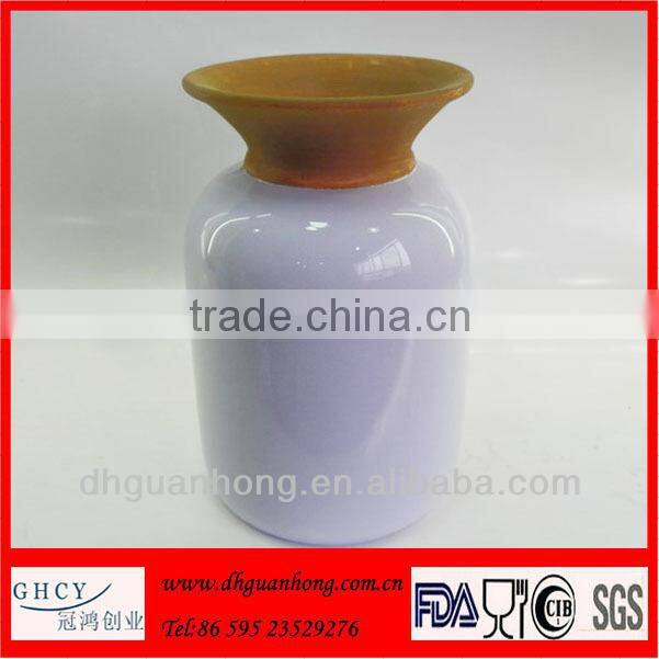 Classic Glazed Vintage Ceramic Italian Vases