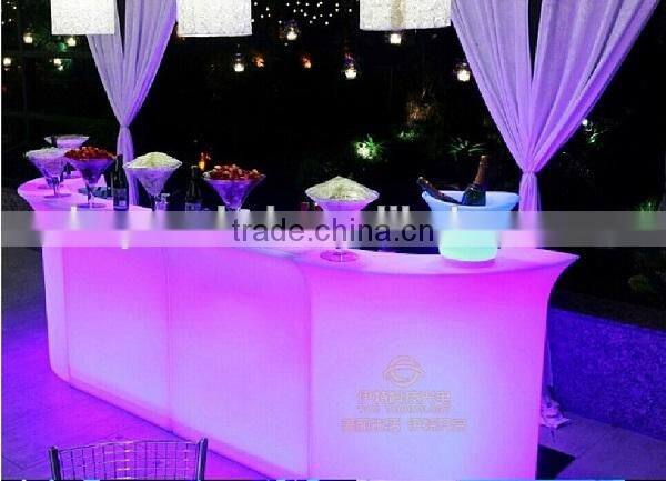 Battery Rechargeable Plastic Glowing cool home bar counter