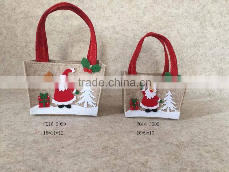New design promotion felt shopping bag, felt christmas gift bag
