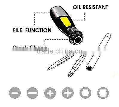 6 Tools In 1 Quick Change Screwdriver
