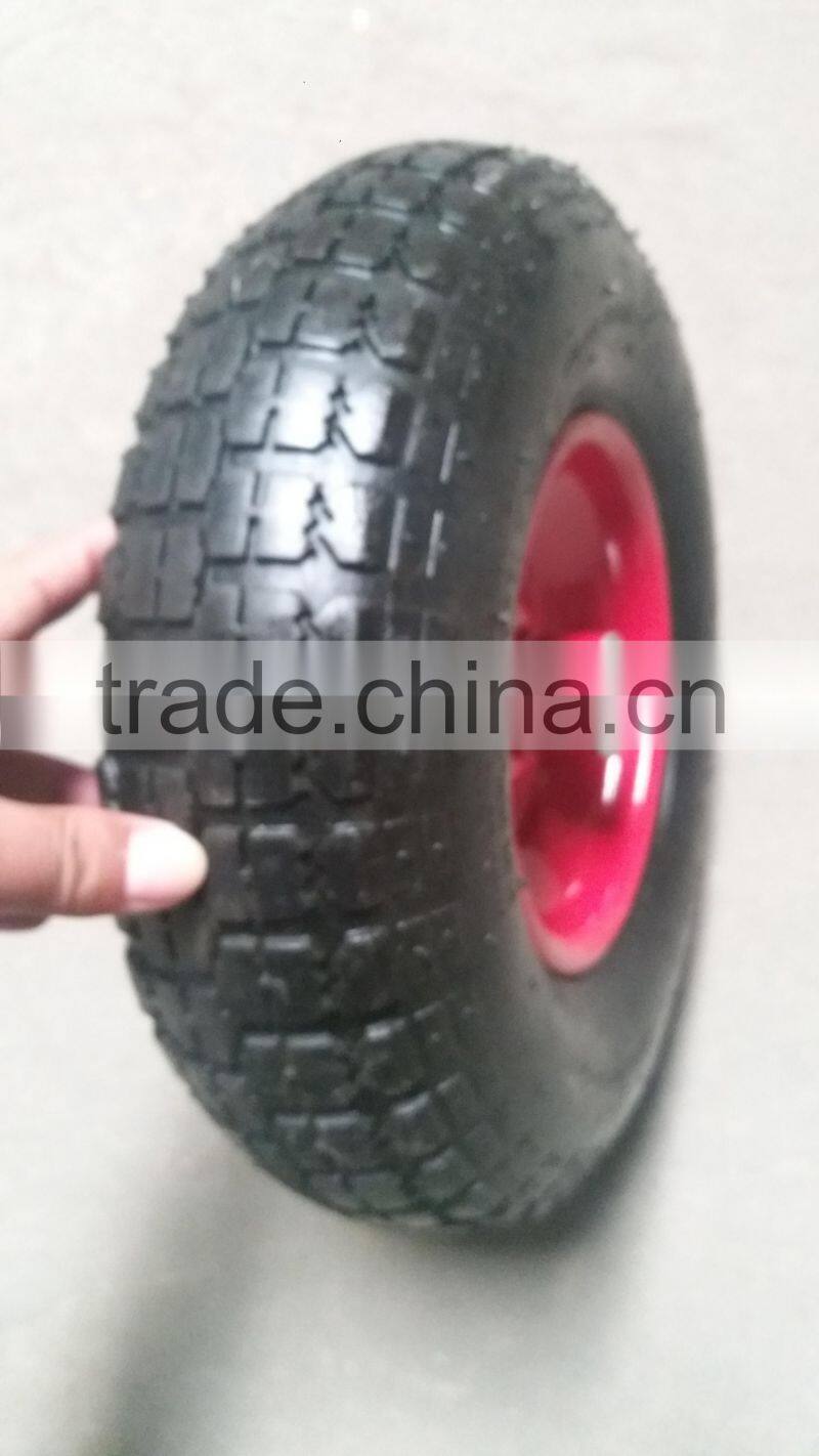 4.00-6 Pneumatic Rubber Wheel 13*4' AIR WHEEL 2PR