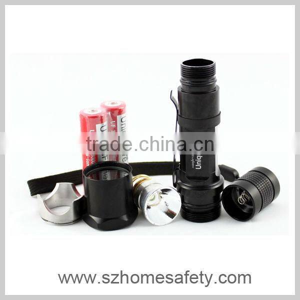 UniqueFire C1-Stainless Steel Attack-Head LED Flashlights with 5-Mode(1*18650)