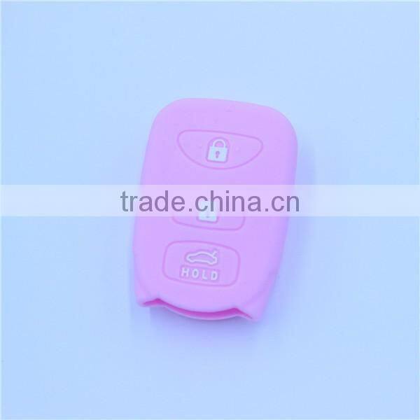 Cheap silicone remote key jackets for hyundai 3 buttons