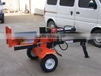 Italy Bologna Fair exhibited horizontal and vertical hydraulic Honda 6.5hp engine 16ton petrol powered wood splitter