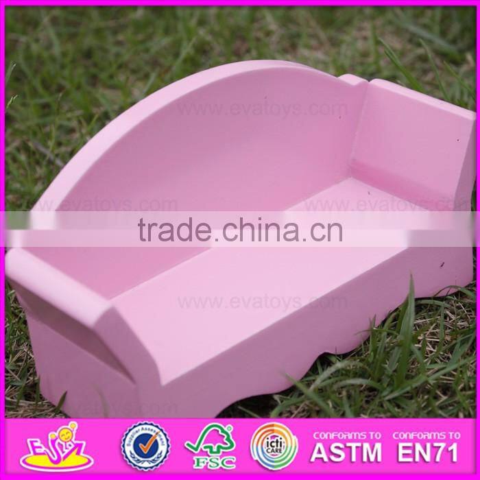 2016 new design baby wooden small furniture toy, wholesale kids wooden small furniture toy W06B046