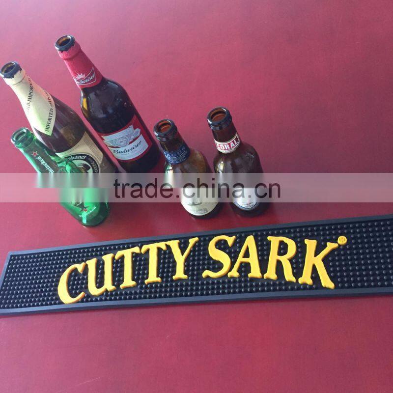 3D Factory Supply PVC Rubber Beer Mat Bar Drip Mat