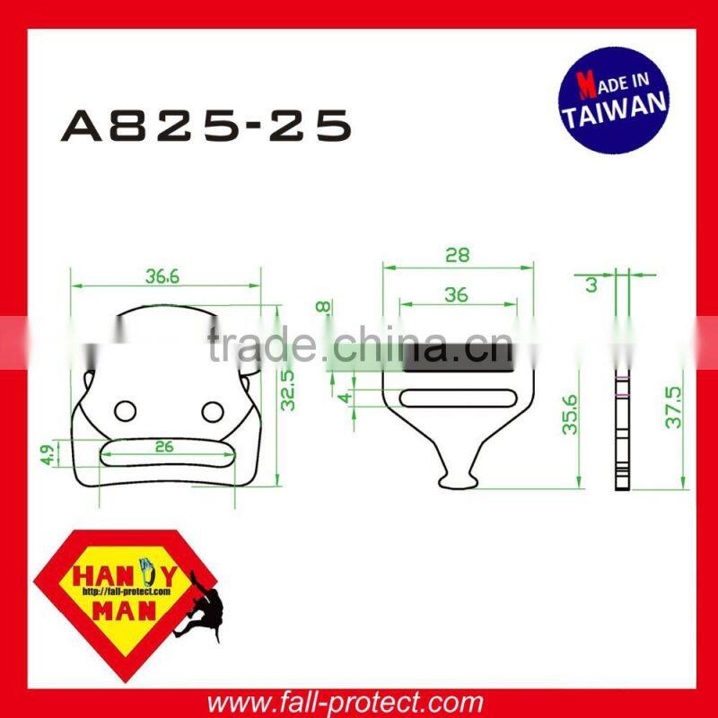 A825 Aluminum Small Harness Rock Mountain Climbing Sport Belt Fashion bag Quick Release Buckle